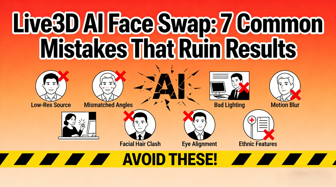 Live3D AI Face Swap 7 Mistakes That Ruin Your Results